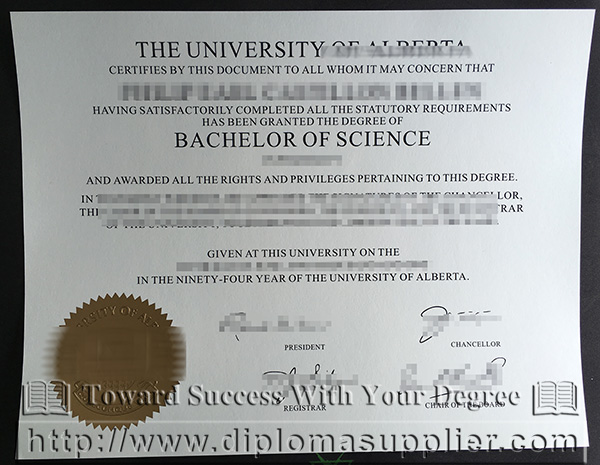 University of Alberta certificate, University of Alberta degree