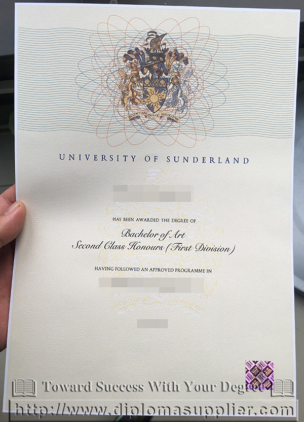 University of Sunderland diploma, University of Sunderland degree