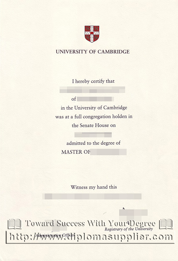 University of Cambridge diploma, University of Cambridge certificate