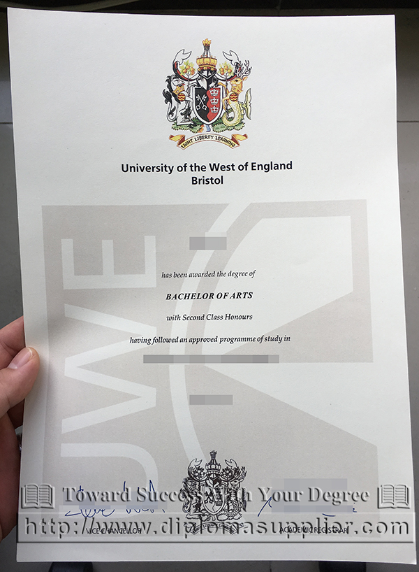 University of the West of England degree, UWE diploma