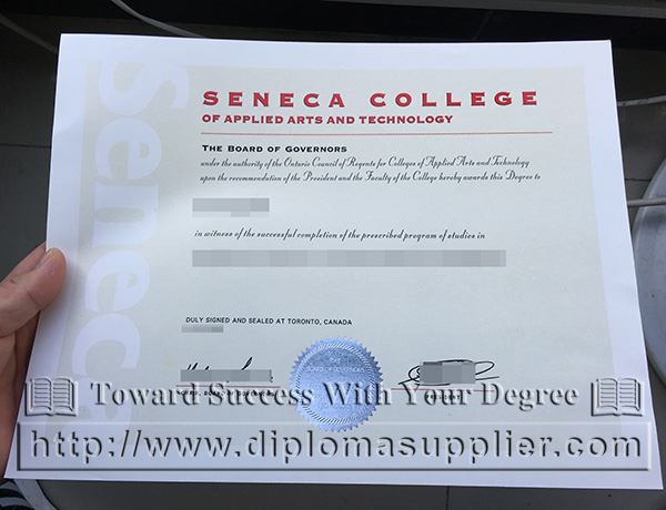 Seneca College diploma, Seneca College certificate