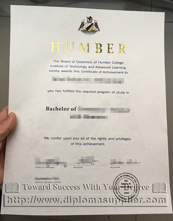 Humber College degree, Humber College diploma, Humber College certificate