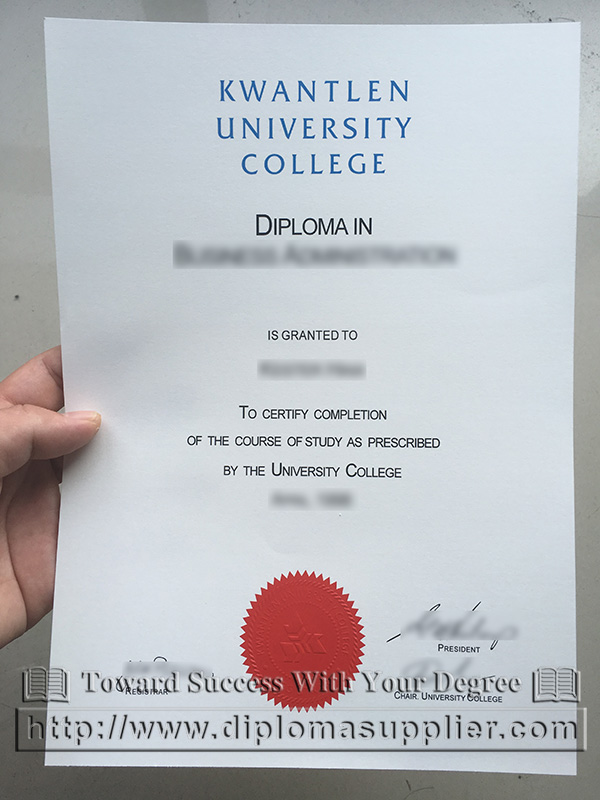 KPU diploma, Kwantlen Polytechnic University degree certificate