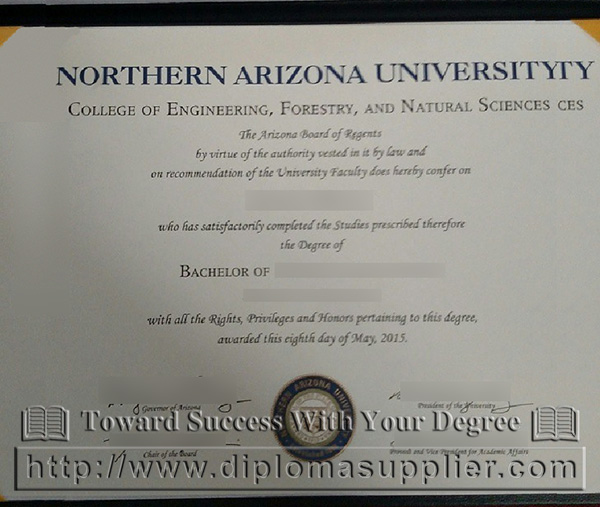 NAU diploma, Northern Arizona University degree