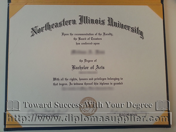 Northeastern Illinois University degree certificate