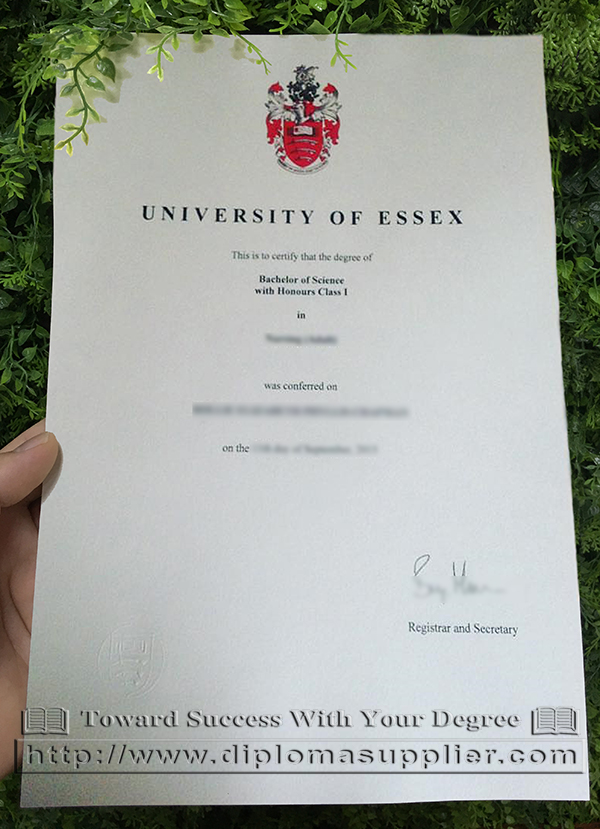 University of Essex degree, University of Essex diploma, University of Essex certificate