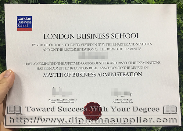 London Business School degree, London Business School diploma, LBS diploma, LBS degree certificate