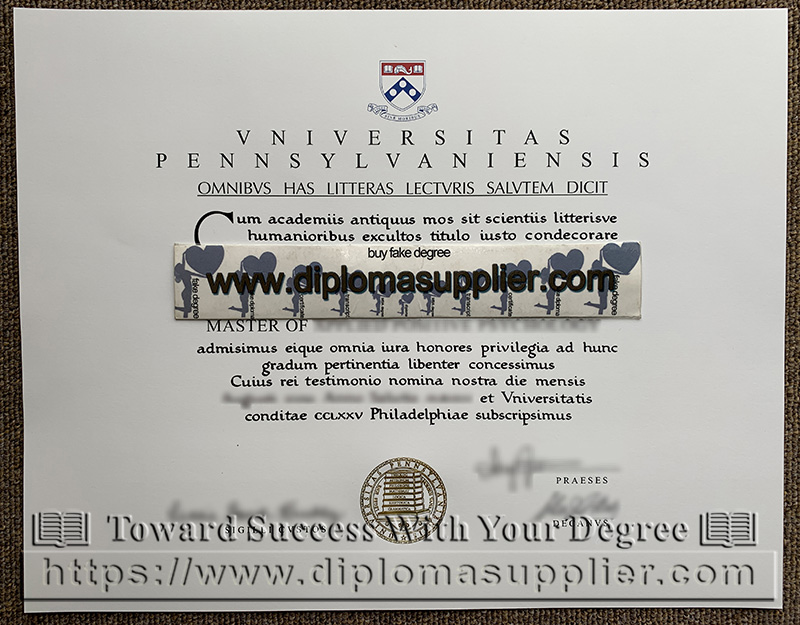 UPenn diploma, UPenn degree certificate, University of Pennsylvania degree