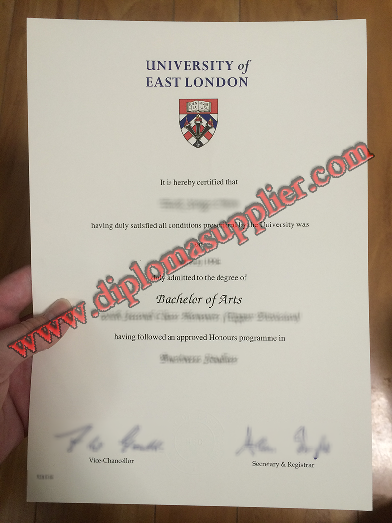 fake University of East London diploma, University of East London fake degree