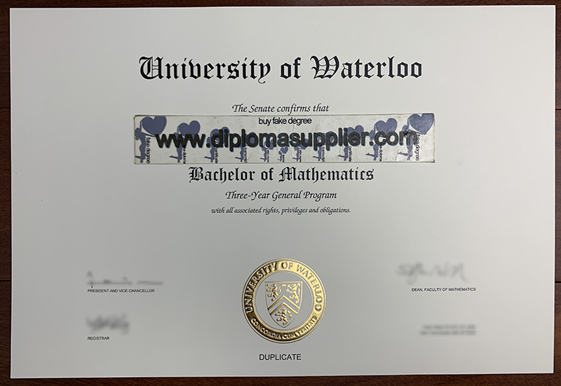 fake University of Waterloo diploma, fake University of Waterloo degree, buy fake certificate