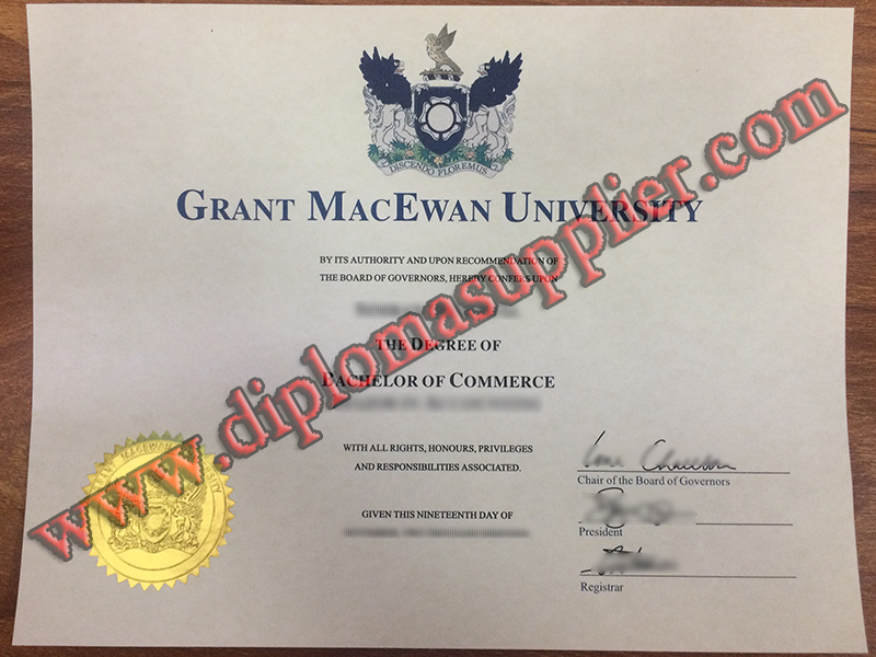 FAKE Grant MacEwan University diploma, Grant MacEwan University fake degree