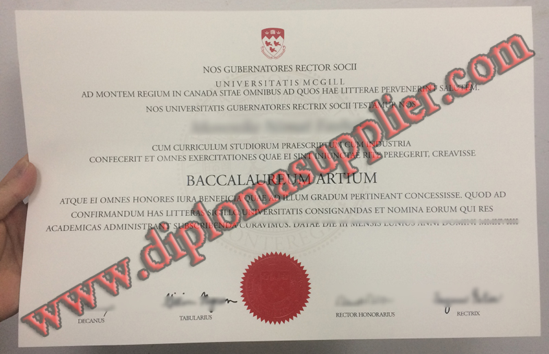 fake McGill University diploma, McGill University fake degree, buy fake certificate