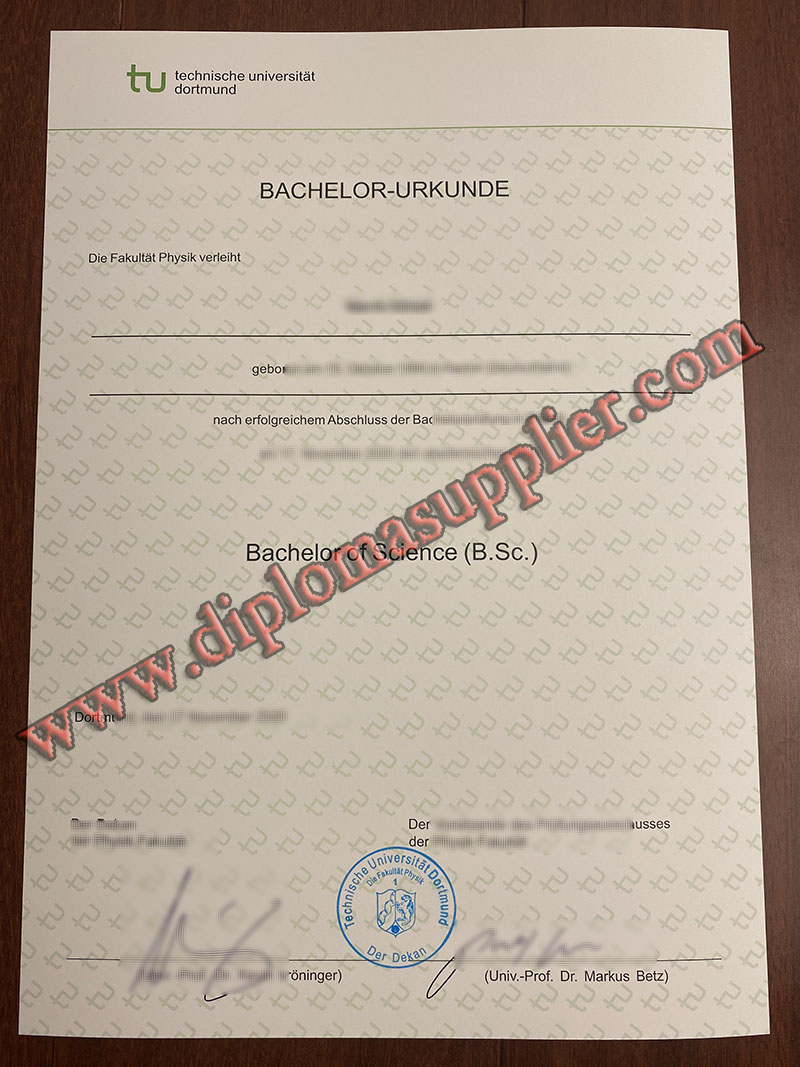 fake Technische Universität Dortmund diploma, Technische Universität Dortmund fake degree