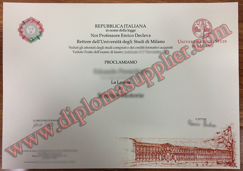 fake Università degli Studi di Milano diploma, Università degli Studi di Milano fake degree, fake certificate