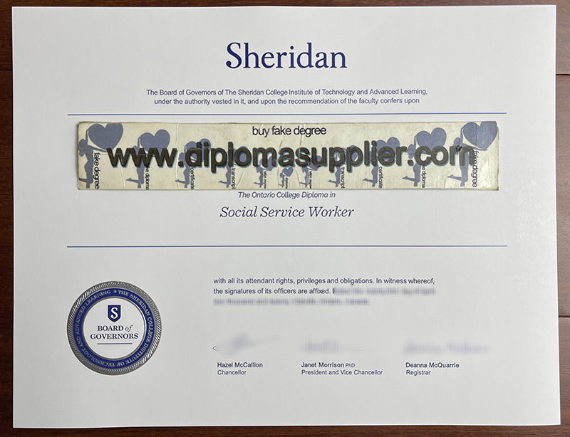 Sheridan College fake diploma, Sheridan College fake degree, Sheridan College fake certificate