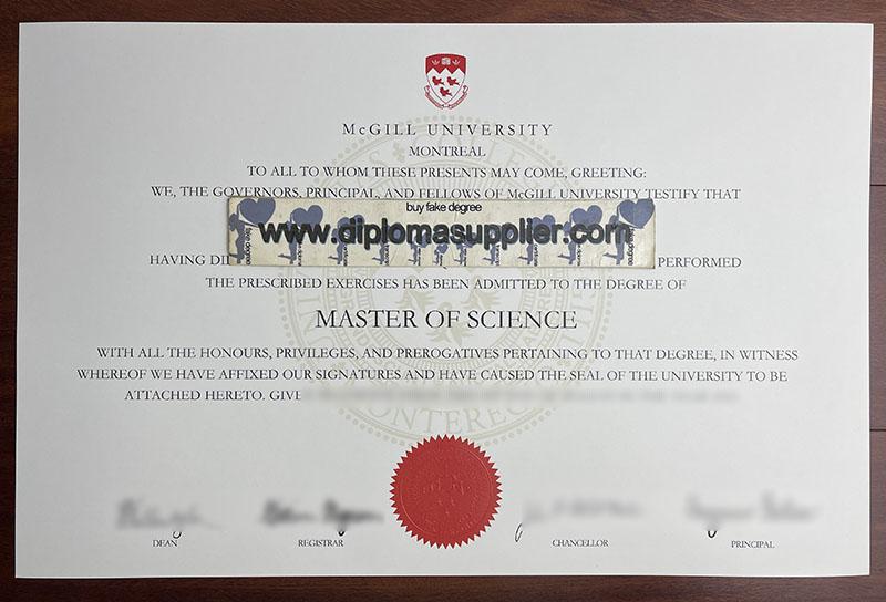 McGill University fake diploma, McGill University fake degree, McGill University fake certificate