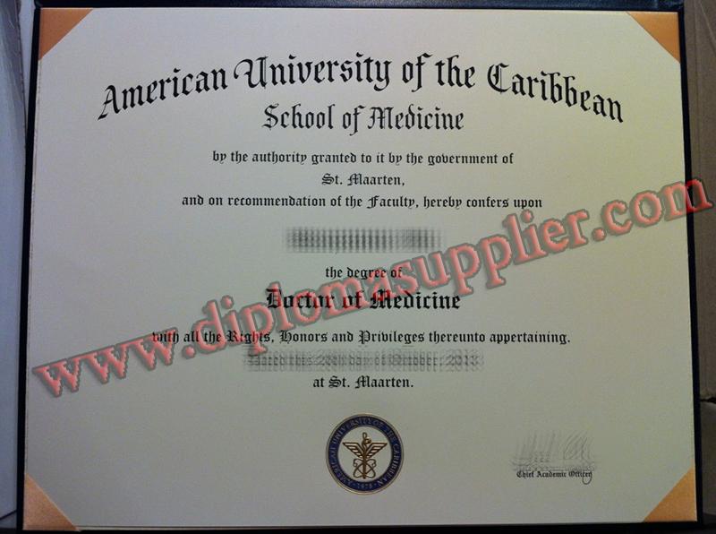 American University of the Caribbean diploma, American University of the Caribbean fake degree, fake American University of the Caribbean certificate